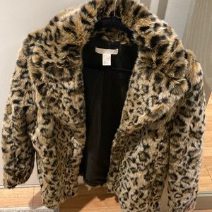 Cheetah print coat